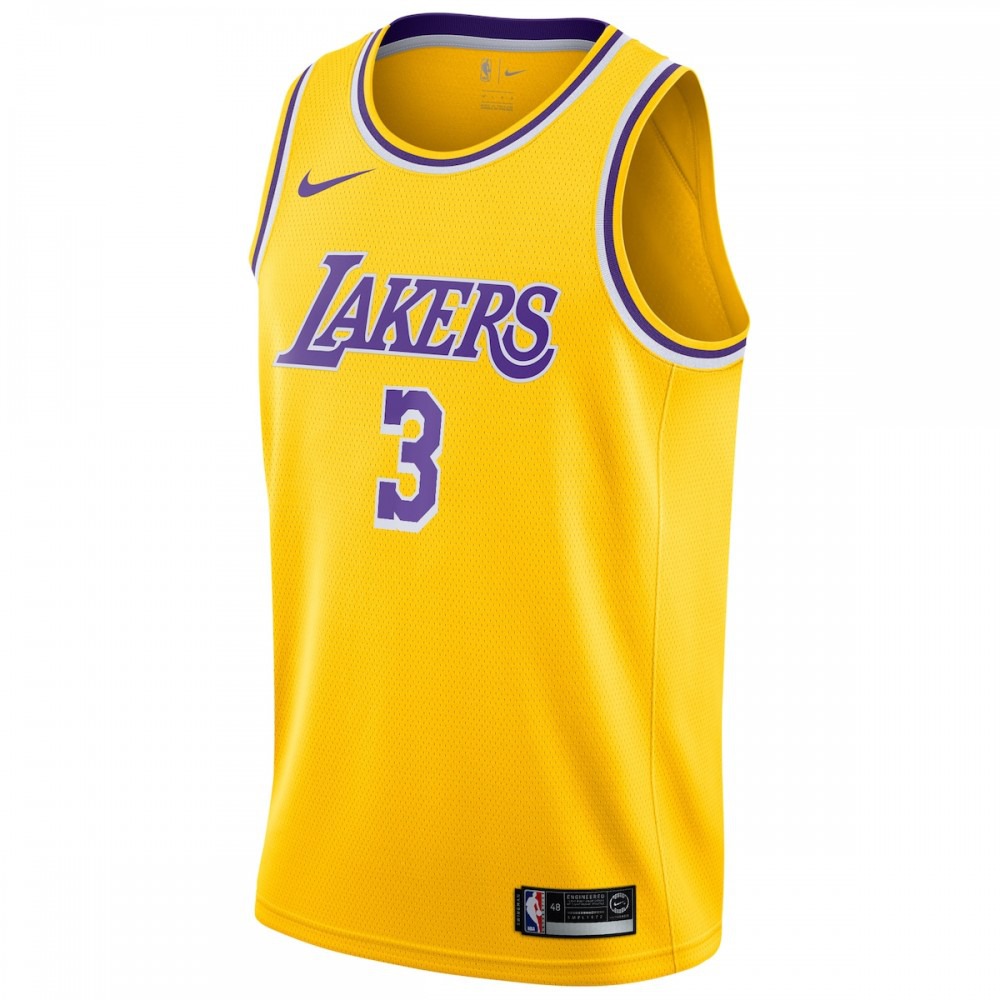 Anthony Davis Los Angeles Lakers 2019/20 Swingman Jersey Gold - Icon Edition-Pro Kit Vault | Brand New 26/27 Sports Jerseys